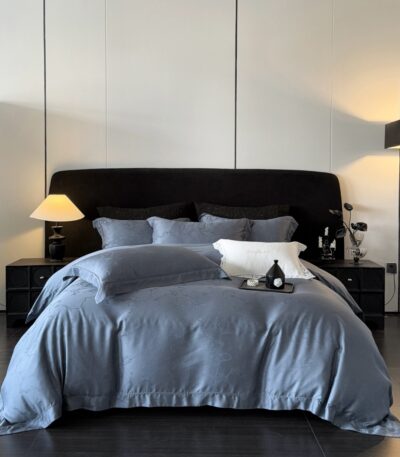 Σετ κλινοσκεπασμάτων 4τμχ από 100% Lyocell και τεχνική jacquard για κρεβάτι διπλό και υπέρδιπλο 4 Seasons Collectionn