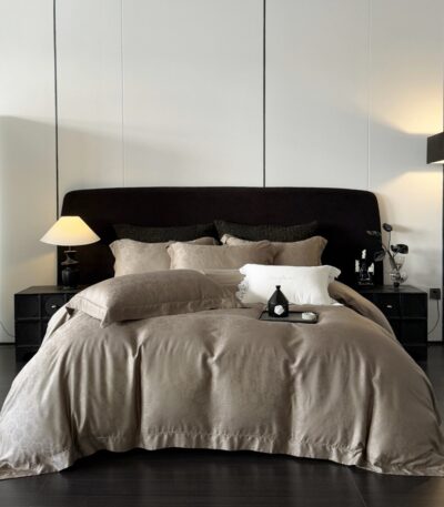 Σετ κλινοσκεπασμάτων 4τμχ από 100% Lyocell και τεχνική jacquard για κρεβάτι διπλό και υπέρδιπλο 4 Seasons Collectionn