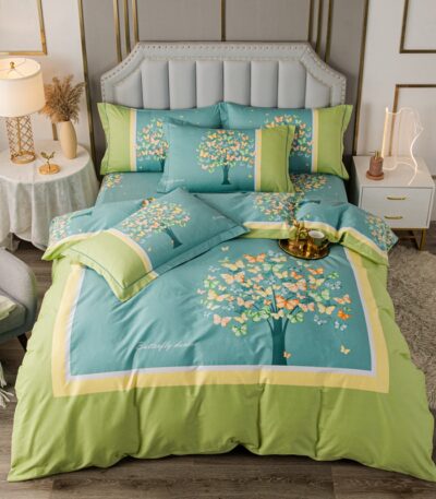 Παπλωματοθήκη Φανελένια Σετ 4 Τεμ. με Κατωσέντονο & 2 Μαξιλαροθήκες Fluttergrove – Υπέρδιπλο 220×240 εκ.