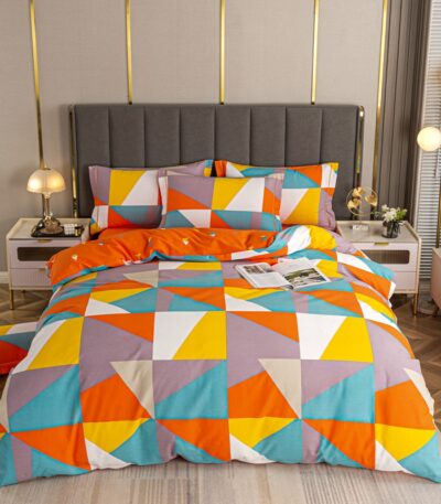 Παπλωματοθήκη Φανελένια Σετ 4 Τεμ. με Κατωσέντονο & 2 Μαξιλαροθήκες Coulorshift – Υπέρδιπλο 220×240 εκ.