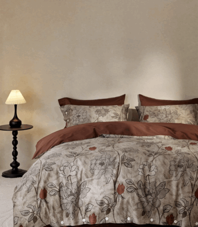 Παπλωματοθήκη Βαμβακοσατέν Σετ 4 Τεμ. με Κατωσέντονο & 2 Μαξιλαροθήκες Terra – Υπέρδιπλο 220×240 εκ.