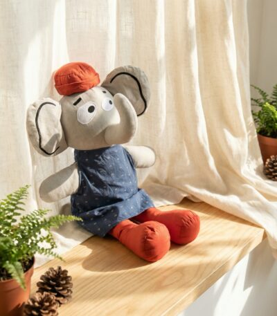 Felix the Elephant – Η Ζεστή Βαμβακερή Κούκλα Ελεφαντάκι - Συλλογή Cotton Tales (1)