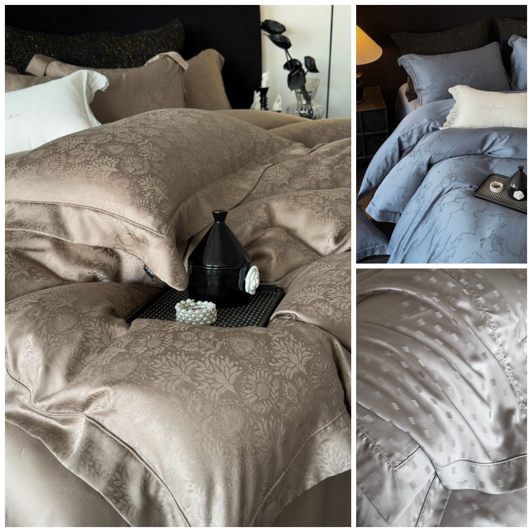 Ζακάρ ύφανση πάνω σε lyocell σεντόνι. Jacquard