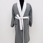 Μπουρνούζι Λευκό Βαμβακερό Διπλής Υφής Unisex 5 Star