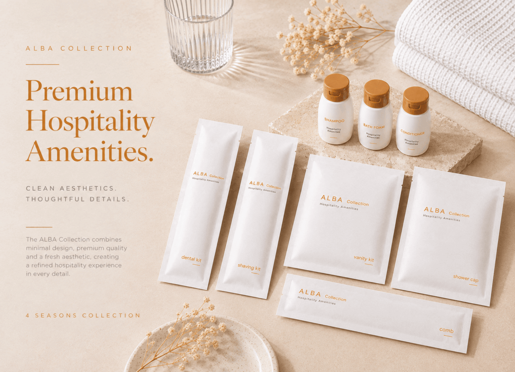 Hotel Amenities Kit Alba Collection by 4 Seasons Collection Image Hero